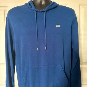 Lacoste long sleeve hoodie t-shirt with pocket
Blue Size M